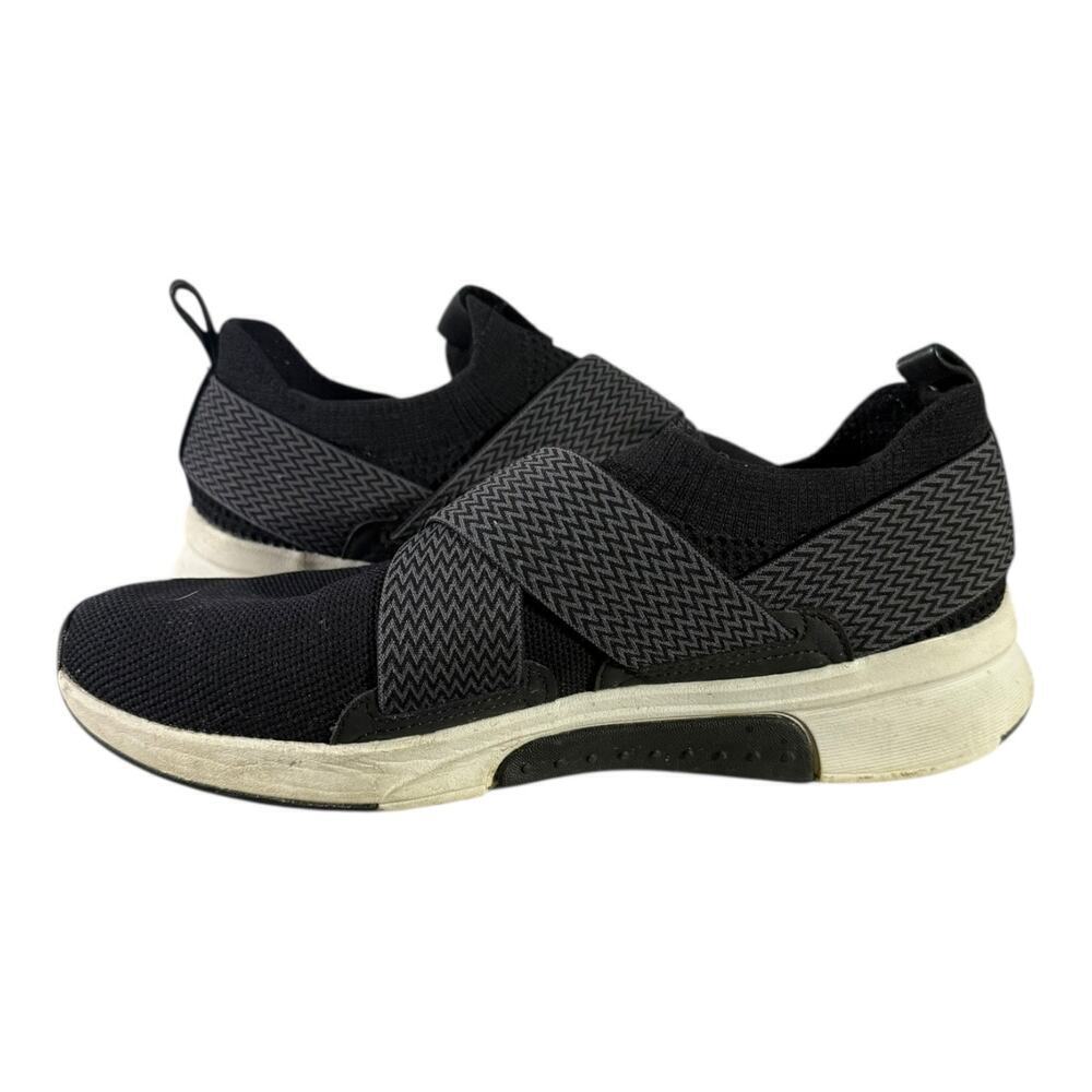 Mark Nason Women’s Knit Sneakers Size 8 Comfort Slip On Black White - Picture 6 of 8
